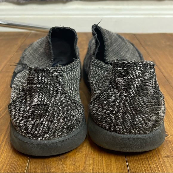 Crocs Mens Santa Cruz Slip on loafers in linen black size 8 - Picture 10 of 10